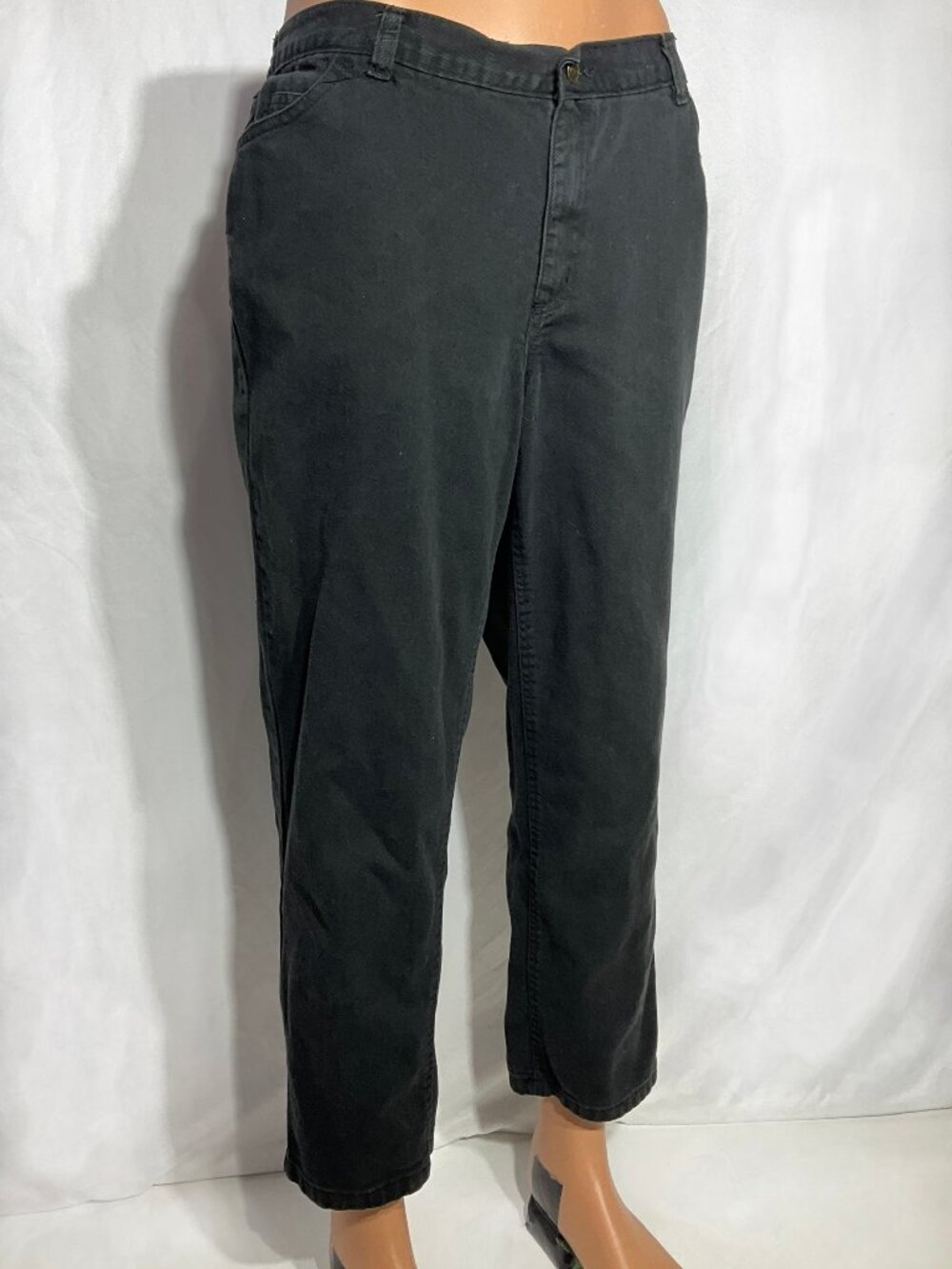 Woman Within Sz 14W Petite 3/$14 Black Jeans Womens Denim